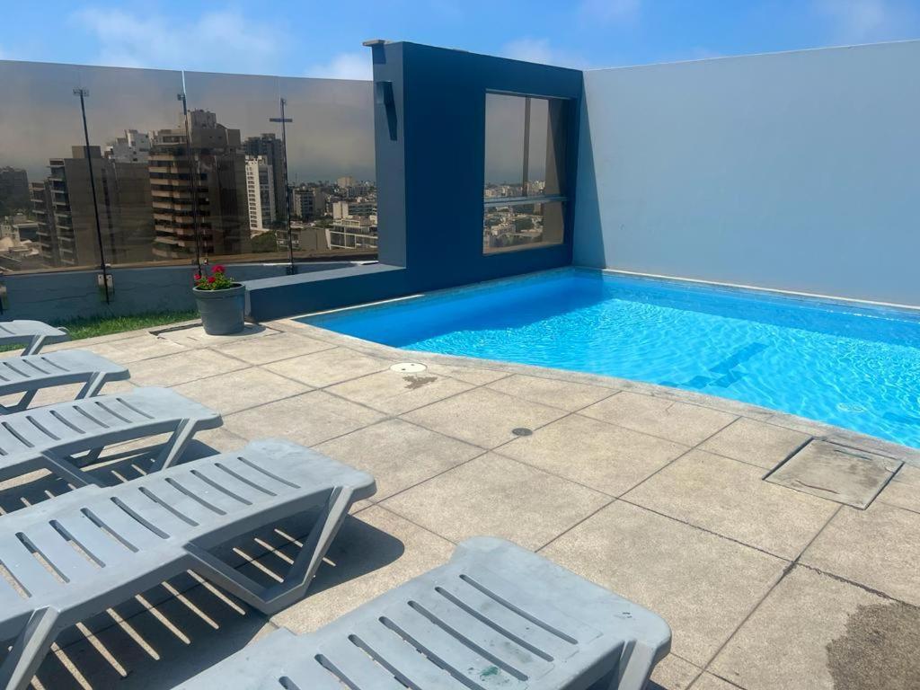 Acogedor Dpto En San Isidro Excelente Vista, Piscina Y Wifi Apartment Lima Exterior photo